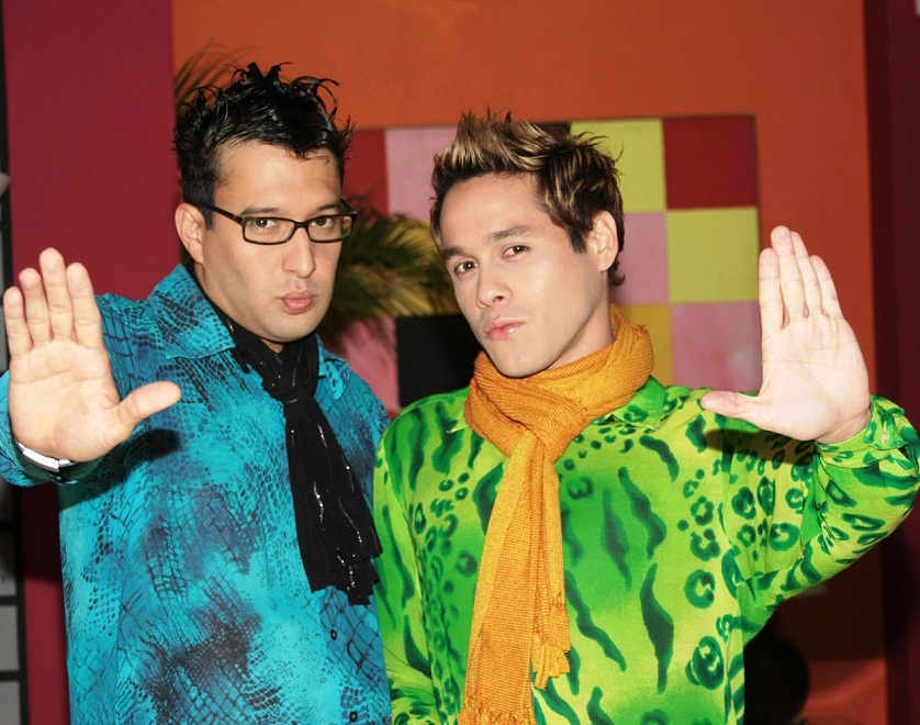 Al lado de su tocayo Juan  Carlos Dávila, en el personaje que lo colocó en la cúspide de su carrera. Los Fabulosos.